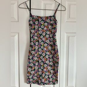 Zara Mini Dress with Multicolor Daisy Print